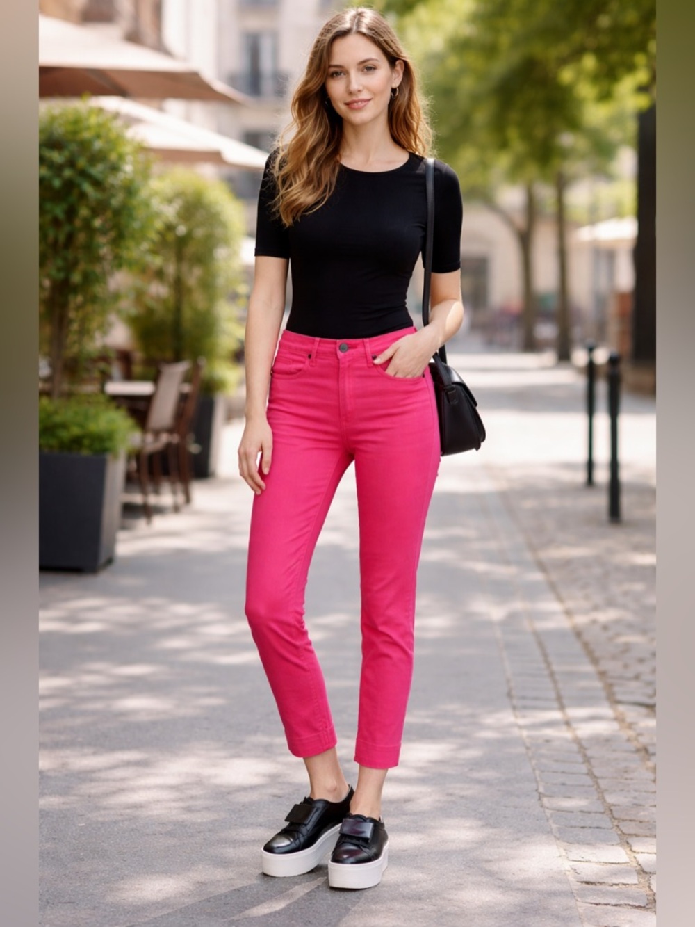 Rag & Bone Pink Ankle Cigarette Jeans Skinny Crop Stretch Denim Size 24 NWT